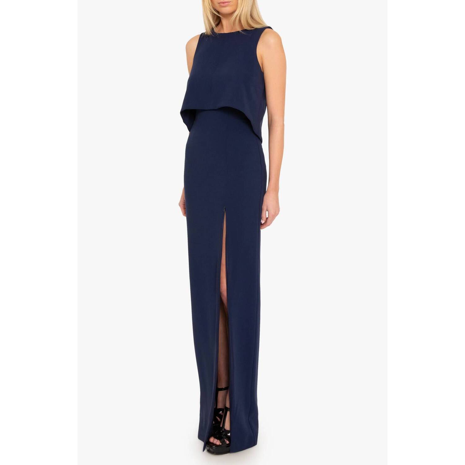 New Black Halo Kacie Two-Piece Maxi Set In Pacific Blue